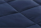 TONGDADA California King Size Weighted Blanket | 90''x108'',40lbs | Perfect for Couples,Designed for Heavy Weight Enthusiasts | Premium Cotton Material with Glass Beads | Navy