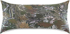 Camo Satin Pillowcase for Hair and Skin, Real Tree Camouflage Pattern Silk Pillow Case with Envelope Closure, Standard Size 20x26 inches, 1 PC