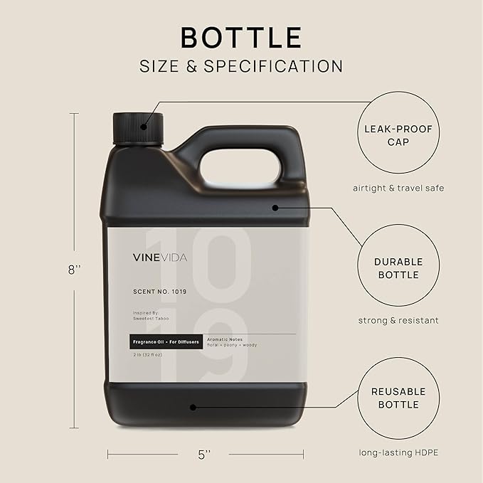 VINEVIDA (32oz) Hotel Fragrance Collection Diffuser Oil - Hotel Scents Diffusers for Home - Cold Air Diffuser Oil - Hotel Scent Essential Oil - Scent No.1019 Inspired by The Aria Hotel