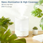 MegaWise Topfill 7-colour Night light humidifier for Kid bedroom with 3.5L Large Capacity, No leakage Design Fine Mist Output Auto Shutoff, Essential Oil Safe Tank