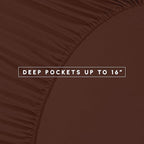 Elegant Comfort 8-Piece Pinch Pleated Comforter Set -All Season Complete Bed in a Bag, Includes 4pc Smart Sheet Set, Bed Skirt, Comforter, Matching Pillowcases and Shams, Twin/Twin XL, Chocolate Brown