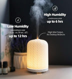 Onaboviva Essential Oil Diffuser - 2.4MHz Ultrasonic Ceramic Diffuser for Home, 120ml, Pulse&Continuous Mist, Bright/Dim/Breathing Lighting, Waterless Auto-Off, Aromatherapy Diffuser with USB Cable