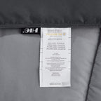 HIG 3pc Gray Full Size Comforter Set - All Season Reversible Down Alternative Comforter with Two Shams - Quilted Duvet Insert with Corner Tabs - Box Stitched Blanket - Breathable, Soft, Fluffy