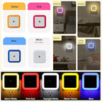 Night Lights Plug into Wall - 4-Pack Dusk to Dawn Sensor Plug in LED Nightlight 3000K Soft White Lighting, Auto-On/Off Lamp for Kids Adults Home Living Room Kitchen Bedroom Bathroom Toilet Hallway