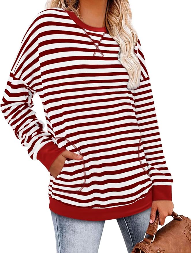 Magritta Women's Long Sleeve Leopard Color Block Tunic Comfy Crewneck T Shirt Tops Black XL