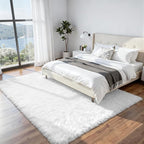 6x9 Area Rugs for Living Room Rug: Soft Fluffy Shag White Rugs for Bedroom, Non-Slip Large Fuzzy Plush Rug Indoor Floor Carpet for Nursery Kids Boys Girls Room, Dorms, Playroom, Modern Home Decor