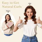 Satin Heatless Hair Curler Curls Overnight Hair Curlers to Sleep In, Hair Curlers No Heat Curls Overnight, Heatless Curling Set for Women Long Hair - 8 Pcs (Blush Pink)