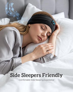 Perytong Sleep Headphones Bluetooth 5.4 Headband, Wireless Sleep Headband Headphones for Side Sleepers, Ultra-Thin Stereo Speakers & Extended Battery Life, Sports Headband Earphones for Sleeping