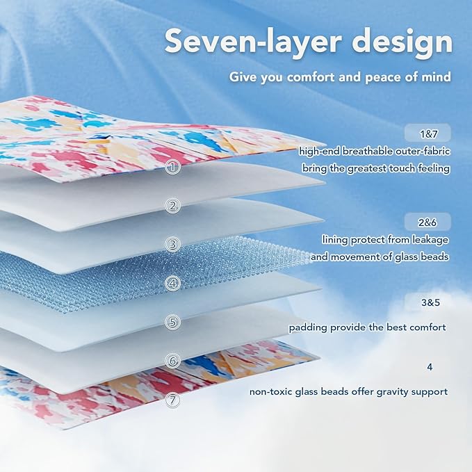 Topcee Weighted Blanket for Adults (15 lbs, 48" x 72") Twin Size Soft Cooling Heavy Blanket Sleeping, Apply to 130-160 lbs Body, Thick Breathable Blanket with Glass Bead, Easy Care
