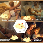 Tremdwoto Cat Night Light for Kids,Cute Colorful Night Light Baby Girl Squishy Night Lights Lamp 1/3 Hour Timer Kitty Light Dimmable Nursery Lamp Nightlight,Kids Room Decor，Gifts for Girls and Boys