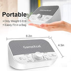 Portable Sound Machine - White Noise Machine for Sleeping & Privacy - 38 Non-Looping Sounds with Dual Speakers Timer Memory - USB Sleep Therapy Machine for Baby Kids Adults Home Office