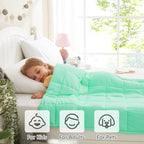 L'AGRATY Weighted Blanket - 36"x48" 5lbs Microfiber Material with Glass Beads Small Blanket for All-Season Summer Fall Winter Soft Thick