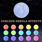 Moon Lamp Upgrade 16 Colors, Moon Light Gifts for Girls Boys Kids Women Birthday, Teen Gifts Trendy Stuff, Cool Astronomy Gifts, Shelf Decor, Remote & Touch Control Moon Night Light, Diameter 4.8 inch