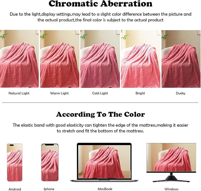 NEWCOSPLAY Super Soft King Blanket Coral Pink Love Premium Silky Flannel Fleece 3D Heart Checkered Lightweight Bed Blanket All Season Use (Coral Pink Love, King(90"x110"))