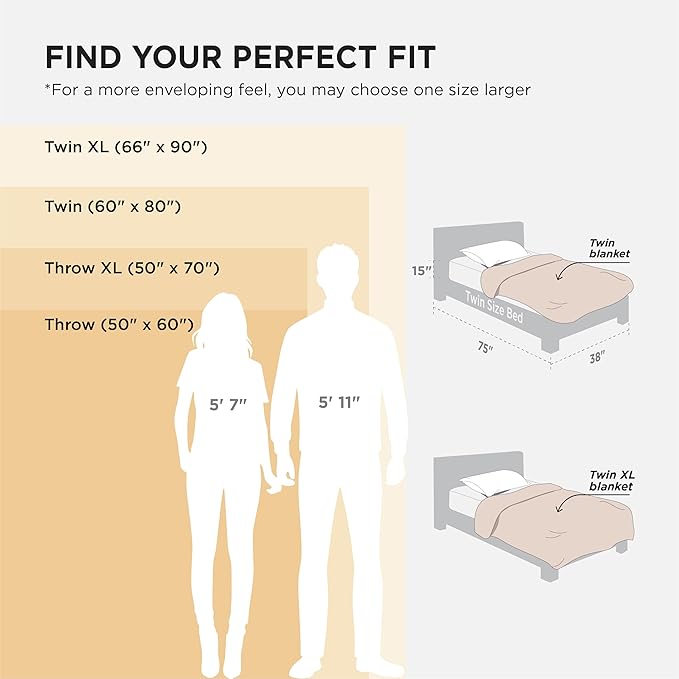 Bedsure GentleSoft Twin XL Blanket for Bed - Cozy Soft Blankets for Women, Cute Small Fleece Throws for Girls, Graduation Decorations Gift for Her Him School Dorm, Off White, 66x90 Inches
