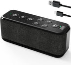 Portable White Noise Machine for Adults & Kids, 42 Soothing Sounds, Rechargeable Travel Sound Machine with Rain & Ocean Sounds, Auto-Off Timer & 8-Level Volume Control – Ideal for Sleep & Focus