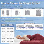 Topcee Weighted Blanket for Adults (25 lbs, 60" x 80") Queen Size Soft Cooling Heavy Blanket Sleeping, Apply to 240-260 lbs Body, Thick Breathable Blanket with Glass Bead, Easy Care