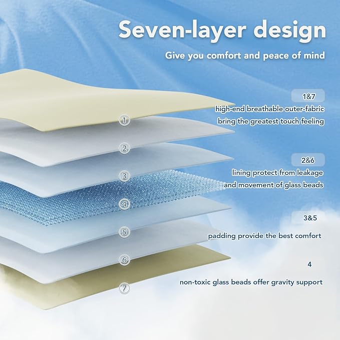 Topcee Weighted Blanket for Adults (15 lbs, 48" x 72") Twin Size Soft Cooling Heavy Blanket Sleeping, Apply to 130-160 lbs Body, Thick Breathable Blanket with Glass Bead, Easy Care