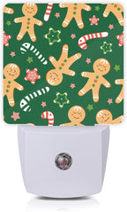 Christmas Night Light,Cookies and Candy Canes Plug in Night Lights 0.5W Sleep Friendly for Boys Girls Led Night Light Dusk to Dawn Sensor Nightlight for Stairway/Hallway/Kitchen
