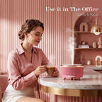 500ML Large Capacity Essential Oil Diffuser, Ultrasonic Aromatherapy Diffuser with 7 Color LED Lights with Remote Control, Cool Mist Humidifier, Timed Mist, Auto Shut-Off (Pink)