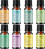 Pure Essential Oil Set for Diffuser - Aromatherapy Essential Oils for Diffusers for Home Travel and Self Care with High Grade Essential Oils for Hair Skin and Nails - Oil Diffuser Essential Oils Set