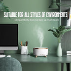 500ML Large Capacity Essential Oil Diffuser, Ultrasonic Aromatherapy Diffuser with 7 Color LED Lights with Remote Control, Cool Mist Humidifier, Timed Mist, Auto Shut-Off (White)
