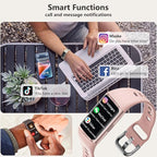 FITVII FINO 2 Slim Fitness Tracker, Smart Watch with Blood Oxygen, Sleep Monitor, 24/7 Heart Rate & Blood Pressure, IP68 Waterproof Health Activity Trackers with Calories Step Counter for Women Men