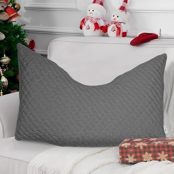 CHxxy Side Sleeper Pillow for Neck and Shoulder Reilef, Ergonomic Design Medium Firm Pillow, Queen Size Bed Pillows for Sleeping, Cross Cut Memory Foam Pillows for Back, Stomach and Side Sleepers