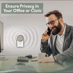 2-Pack Calm Me White Noise Sound Machine for Office Privacy & Noise Canceling, Plug in Fan Noise Machine for Therapy Offices, Healthcare Practices, Clinics & Education, Noise Maker with 20 Sounds.