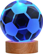 3D Soccer Ball Night Light, Soccer Lamp 16 Color Changing with Remote Control for Bedroom Decor, Ideal Cool Desk Decor Gift for Teens Boys, Football