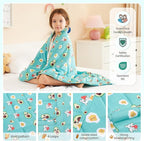 HOSUKKO Weighted Blanket - 10 lbs Green Avocado Heavy Blanket - Breathable Blanket(41 * 60 inches, 10 lbs)