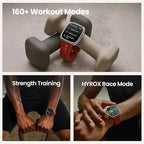Amazfit Active 2 Premium Smart Watch Fitness Tracker (Square) for Android & iPhone, 10 Day Battery, Water Resistant, GPS Maps, Heart & Sleep Monitor, HYROX Mode, Sapphire Glass, Leather + Sport Strap