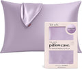 Kitsch Satin Pillowcase with Zipper for Hair & Skin - Softer Than Silk Pillow Cases, Smooth Cooling Satin Pillow Case, Wrinkle-Free, Machine Washable, Pillow Cases Standard Size 19x26 - Lavender