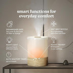 Homedics Cool Mist Ultrasonic Humidifier, 8-Colors Night Light, 0.66 Gal Top-Fill Tank, 24Hr Runtime, 3 Mist Settings, 360° Mist for 329 sq ft Rooms, Aromatherapy, Clean Tank Tech, Auto Shutoff