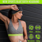 LC-dolida Sleep Headphones Wireless Bluetooth Headband Headphones for Sleeping Music Band Cozy Sleep Mask with Thin HD Stereo Speakers Perfect for Side Sleepers(Moss)