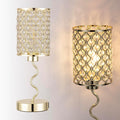EOEYYOYB Crystal Table Lamp with 3 Way Dimmable Touch Control, Nightstand with USB A+C Ports, Modern Bedside Touch Lamp for Bedroom, Living Room, Office Reading, Gold