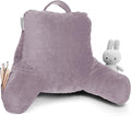 Clara Clark Reading Pillow for Kids & Teens with Shredded Memory Foam, Backrest Pillows for Reading Watching and Gaming Use on The Couch, Bed, or Floor, Adjustable Support, Washable Cover Dusty Purple