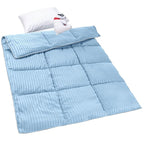 ZPECC Toddler Down Alternative Comforter, 39x47 Hypoallergenic Baby Blanket Quilt, Soft Breathable Lightweight All Season Kids Duvet Insert for Crib Stroller Cot Daycare, Baby Blue