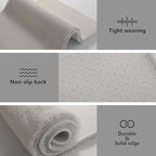 Solid Color Rabbit Fur Carpet, Ultra-Soft and Cozy, Perfect for Bedroom, Living Room Decor and Comfort (Beige, 4' x 6')