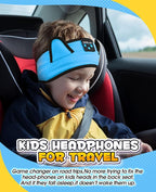 Kids Headphones, Headband for Children Baby & Toddlers, Bluetooth Toddler Headphones Wireless and Wired Playback 3.5 MM Jack for School, Stretchy & Comfy Travel Accessories