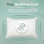 Snuggle-Pedic Adjustable Memory Foam Pillows - ﻿GreenGold Certified Pillow w/ Viscose of Bamboo Cover for Side, Stomach & Back Sleepers - Made in the USA - ﻿Standard