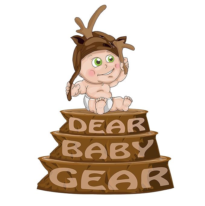 Dear Baby Gear - Reversible Baby Blankets - Soft Nursery Blanket for Newborn - Toddler Blankey - Throw Blanket for Boys & Girls - Infant Blankets - 40x30 (Antlers Grey - Mint)