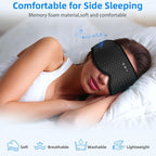 Sleeping Eye Mask with Headphones, Wireless Bluetooth 5.4 Sleep Mask for Men Women, Sleeping Headphones for Side Sleepers, Cool Gadgets Gifts