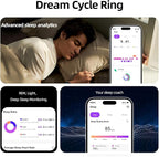 Smart Ring for Women&Men-Activity/Sleep/Heart Rate/HRV/Stress/Women's Health Tracker-IP68 Waterproof/Wearable-No Subscription Fee Required-Compatible with iPhone &Android