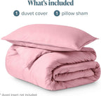 Bare Home Bedding Duvet Cover Extra Long Size - Premium 1800 Super Soft Collection - Lightweight, Cooling - Soft Breathable Bedding Duvet Cover (Twin/Twin XL, Light Pink)