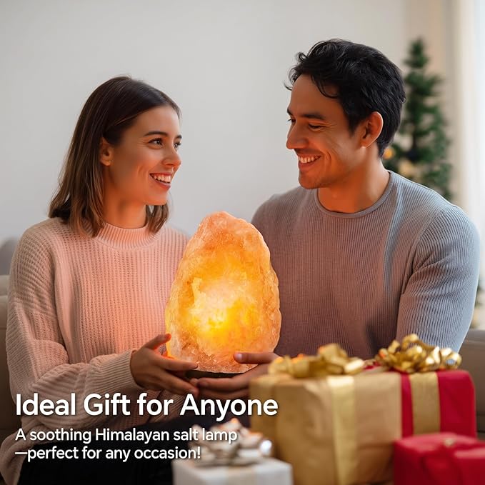 pursalt Himalayan Salt Lamp - 9-11 Inch 11-15 lbs, Natural Pink Large Salt Rock Lamp with Remote Control, 16 Color-Changing LED, USB-Powered Night Light for Home, Office, Bedroom, Yoga Decor