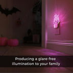L LOHAS LED Night Lights for Kids, Acrylic Carved Castle Design, 8-Color Changing, Dusk to Dawn Sensor, Plug in Kids Night Lights for Baby, Girls Bedroom, 1 Pack