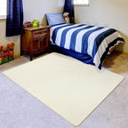 Przemy Washable Area Rug for Bedroom Living Room, 4x6 Feet Cream Memory Foam Rug, Super Soft Modern Indoor Carpet for Bedside Kids Room Girls Boys Dorm Nursery Decor Mat