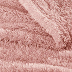 Exclusivo Mezcla Fleece Twin Size Bed Blanket, Ultra Soft, Lightweight and Fuzzy Dusty Pink Blanket for Women, Home Decor, 60x80 Inches