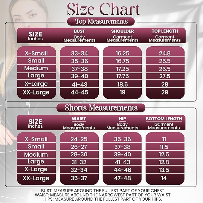 NY Threads Women's Silk Satin Pajamas Set Button Down Top and Shorts 2 Piece Sleepwear Loungewear Pjs Set